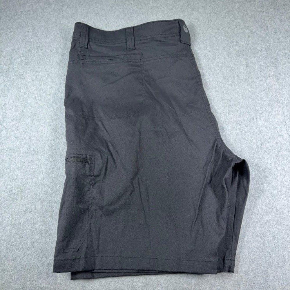 Wrangler Cargo Shorts Mens 46 Black Solid Zipper Pockets Lightweight Outdoor
